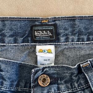 Vintage VonDutch Hollywood  Y2k unisex Relax fit jean 33